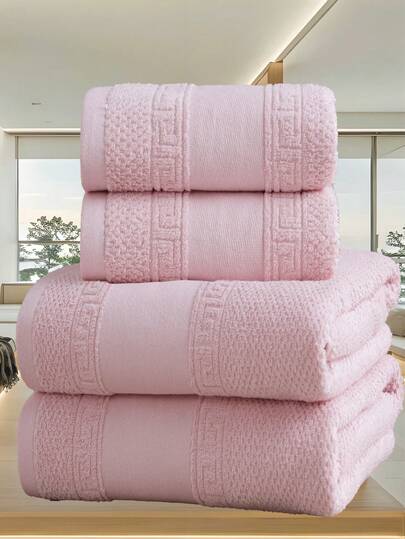 QIBHI 3条装纯色缎面毛巾/浴巾/大浴巾，吸水性强，柔软舒适，可作面巾/浴巾使用，适用于浴室、酒店、健身房、旅行、礼品、沙龙、运动、户外、海滩、学校、返校季、旅行配件、家居用品、毛巾、护肤品