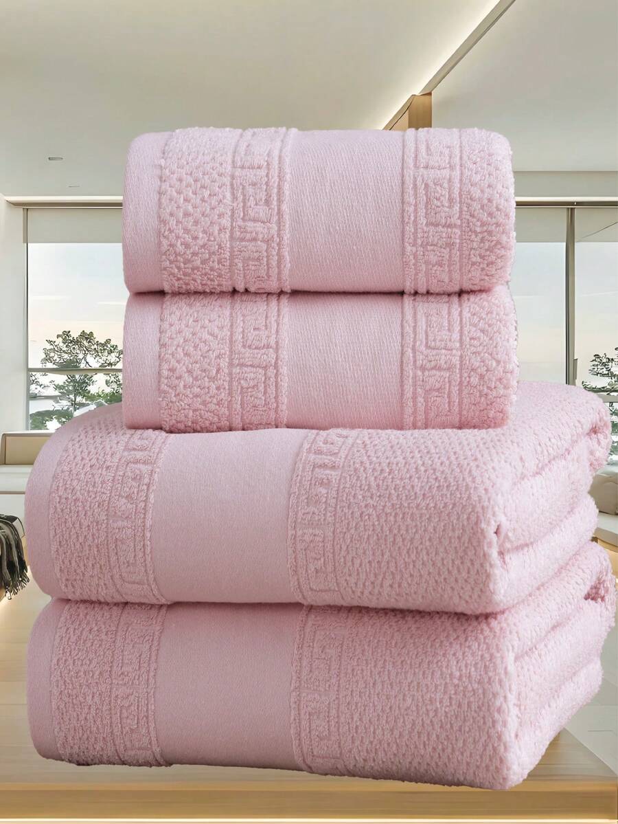 QIBHI Bộ 3 khăn tắm satin màu trơn/khăn tắm/khăn tắm cỡ lớn, khăn mặt/khăn tắm mềm mại thấm hút tốt, thích hợp cho phòng tắm, khách sạn, phòng tập thể dục, du lịch, quà tặng, salon, thể thao, ngoài trời, bãi biển, trường học, chuẩn bị năm học mới, phụ kiện du lịch, đồ dùng thiết yếu gia đình, khăn tắm, chăm sóc da.