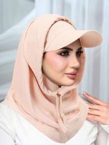 1 Set New Cycling Neck Gaiter Sun Protection Combo, Ribbed Beanie Hat, UV Protection Neck Warmer Headband Set - Multicolor - View 11