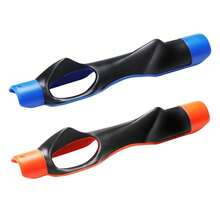 2PCS Golf Grip Trainer Swing Trainer Attachment Training Aid Beginner Outdoor - Orange + Black - View 3