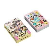 92pcs GMMTV Thai Celebrity Photo Card Set (60 Double-Sided LOMO Cards + 32 Stickers), Kpop Style Idol Collection, Suitable For Scrapbook/Photo Wall/Gift - Multicolor - View 2