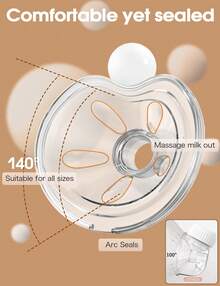 Pack Of 1 Electric Breast Pump, Portable With 3 Modes And 12 Levels, 5s Assembly, Memory Mode, LCD Display, Electric Breast Pump Portable With 19 Mm / 21 Mm Flange - 灰色 - 查看 4