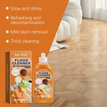 JUE FISH Ultimate Wood Floor Cleaner & Polish - Powerful Stain & Grime Remover For Tiles, Laminate, Vinyl, 100ml Solution - Adds Brilliant Shine, Streak-Free,Kitchen,Bathroom,Home,Room,Quick Ship Items,Free Shipping - Orange - View 6