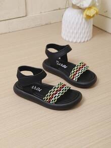 1 Pair New Colorful Design Soft Bottom Casual Outdoor Sandals For Toddlers & Infants - Multicolor - View 3