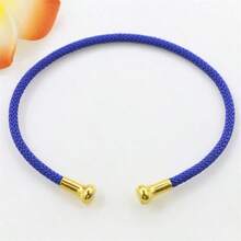C-Shaped Elastic Adjustable Screw Open 3mm Bangle, Fashionable European & American Style, Suitable For Beads, DIY Bracelets & Jewelry - Woven Elastic Bracelet - View 12