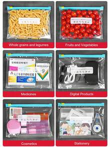 45 piezas de bolsas de almacenamiento de alimentos resellables (contiene 10 bolsas grandes + 15 bolsas medianas + 20 bolsas pequeñas), bolsas congeladoras reforzadas, aptas para calentamiento en microondas, azul, utilizadas para la conservación y organización de alimentos de larga duración, bolsa de plástico transparente con cremallera, adecuada para la separación y recolección de alimentos de cocina, almacenamiento de aperitivos