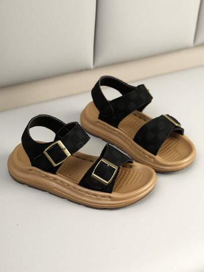 新款儿童平底凉鞋，夏季沙滩凉鞋，男女童款，户外防滑幼儿平底凉鞋，软底学生凉鞋