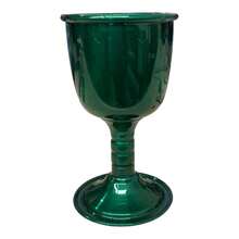 Cálice Para Ritual em Alumínio Pintado de Verde 14cm 200 ml - Preto - Visão 2