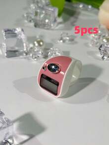 1 قطعة/3 قطع/5 قطع/10 قطع/20 قطعة عداد إصبع LED محمول، عداد يدوي صغير مع زر يدوي، عداد رقمي مدمج، مناسب للعد، مناسب للرياضة والصلاة وتخفيف التوتر - متعدد الألوان - مشاهدة 24