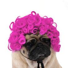 Funny Pets Wigs For Dog Rainbow Curly Dog Wig Adjustable Pet Wigs For Halloween Pet Decoration Accessories - Multicolor - View 17