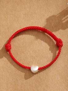 S925 Sterling Silver Braided Bracelet Minimalist Lucky Red String, Valentine Gift For Her Girlfriend BFF, Adjustable Wrist Rope With Gift Box