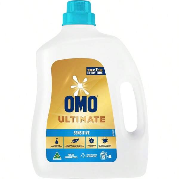 OMO Ultimate Sensitive Front And Top Loader Laundry Liquid 4 Liter
