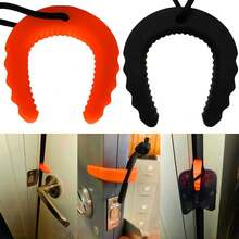 1/2Pcs Tope de Puerta en Cuña, Tope de Puerta de Primer Respuesta para Policía y Bomberos, Topes de Puerta y Cuñas Duraderas - Naranja 2 piezas - Ver 1