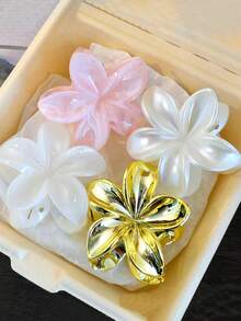 2 piezas Pinzas de pelo de 6 cm/2.36 pulgadas Flor de acrílico grande Pinza de pelo elegante y delicada Clip decorativo para moño Accesorio de pelo versátil para uso diario Decoración de pelo dulce y fresca Adecuado para accesorios de pelo diarios, artículos escolares, accesorios de otoño e invierno para vacaciones Mujer