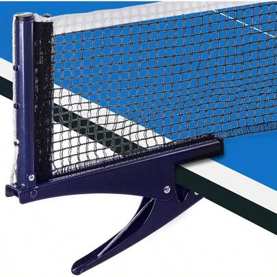 Collapsible Table Tennis Net, Training Competition Professional Pong Net Portable Posts With Adjustable Strength Clip, Stable Base Standard Table