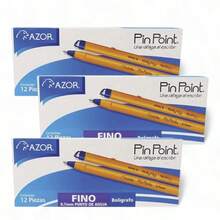 Bolígrafos Escolares Punto Fino Caja con 12 Piezas Pin Point - Azul - Ver 5