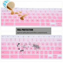 Chromebook Keyboard Cover - Compatible With 2020 R11, Spin 11, R 13, R 11 CB5-132T CB3-131,OmbrePink - OmbrePink - View 8
