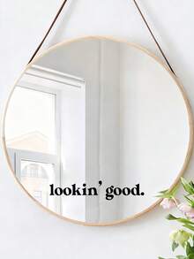 1pc You Look Good|Have A Nice Day|You Are Enough Positive And Uplifting Inspirational Slogans Are Suitable For Use In Bathrooms, Dressing Tables, Makeup Rooms, And Living Room Mirrored Doors, Windows, And Walls Room Decor Home Decor - Multicolor - View 2