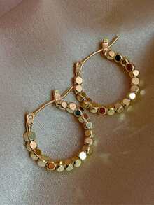 Beaded Hoop Earrings