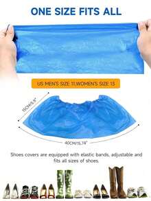 Disposable Slipper Covers | Soft And Comfortable Home Slipper Covers, Waterproof Shoe Covers, Thickened For Rainy Days, Long Boot Covers For Farms, Shoe Covers, Outdoor Rafting, Plastic Boot Covers, Footwear Accessories, Dustproof And Stain-Resistant, Comfortable And Non-Slip, Designed To Protect Shoes In Homes, Offices, Hotels And Other Places, Keeping Shoes And Floors Clean.,Shoe,Spring Summer Picks,Brides Maid Gifts,Room,Bedroom Decor,Beach,Travel,For Men,For Women,Vacation - Multicolor - View 6
