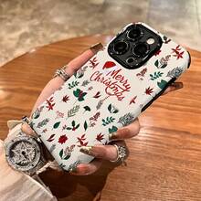 Weihnachts kreative personalisierte Handyhülle, geeignet für 16/16Plus/16Pro/16Promax, 15/15Plus/15Pro/15Promax, 14/14Plus/14Pro/14Promax, 13/13Pro/13Promax, 12/12Promax, 11, Xr/Xsmax, schmutzabweisend, modisch, elegant, Geschenk - Gemischte Farben 1 - Übersicht 7