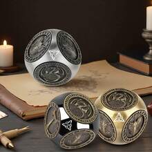 7-In-1 Metal Dice Set With Gift Box, Suitable For Christmas Gifts, Cool Polyhedral Dice For Role-Playing Games, Fantasy Tabletop RPG Accessories For DM And Players, Personalized Gifts For Boyfriend, Recommended Gifts For Men, Fun Gifts For Teens - Multicolor - View 2