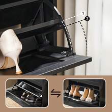 SoBuy Shoe Cabinet FSR137-F - Black - View 11