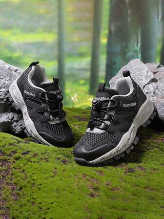 Nuevos zapatos de malla transpirables para niños, suela exterior ligera y antideslizante, zapatos deportivos y de senderismo para niños y niñas