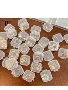 1 件装超细纤维仿首饰袋，多功能便携式首饰收纳袋，可收纳耳环、戒指和耳钉，是情人节、圣诞节和开学季的完美礼物