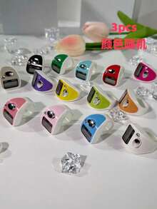 1 قطعة/3 قطع/5 قطع/10 قطع/20 قطعة عداد إصبع LED محمول، عداد يدوي صغير مع زر يدوي، عداد رقمي مدمج، مناسب للعد، مناسب للرياضة والصلاة وتخفيف التوتر - متعدد الألوان - مشاهدة 21