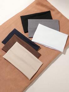 6pcs Wide Sports Fitness Sweat Absorbent Headbands For Women, Breathable Quick Dry Anti-Slip Hair Bands Winter Hair Accessories Fashion Head Wrap Women Bandanas Fashion Women Scarf - Multicolor - View 4