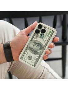 Funda para Teléfono con Patrón de Billetes Funda Protectora de Silicona Blanca Suave Anticaídas - Multicolor - Ver 2