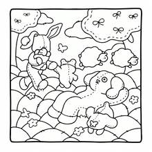 1 Piece 21x21cm "Fluffy Blanket" Cute Adult Coloring Book, Thick Opaque Paper, Clear Lines | Adorable Plush Creatures And Cozy Handcraft Scenes, Stress Relief, Ideal Gift For Crafters, Autumn Stationery, School Supplies, Art Materials - Fluffy Quilt - View 4