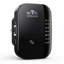 300Mbps WiFi Signal Repeater And Expansion Amplifier - An Amplifier That Enhances Network Range, Compatible With Major Brands, American Plugs, 110V-240V, Network Signal Amplifier | Modern Wireless Repeater | Durable Black Casing - 彩色 - 查看 2