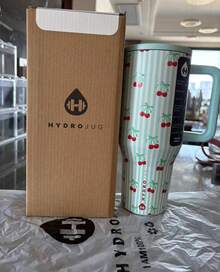 NEW HydroJug Traveler - 32 Oz 40 Oz Water Bottle With Handle & Flip Straw - Fits In Cup Holder, Leak Resistant Tumbler-Reusable Insulated Stainless Steel & Rubber Base - Gifts For Women & Men, - CAO BÓNG - Xem 9