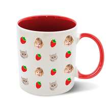 One Piece Custom Face Mugs, Personalized Photo Coffee Mugs, Personalized Baby And Pet Face Mugs, High Quality Mugs With Different Mug Colors Available, Suitable For Valentine's Day, Wedding Anniversaries, Graduation, Birthdays, Children's Day, Father's Day, Graduation Gifts, Multi-Functional, Ornamental, Anti-Mold, Reusable, Easy To Clean, Adorable, High-Quality, Cute, Modern, Custom, Personalized, Unique, Ideal Gifts For Him, Ideal Gifts For Kids, Bathroom, Living Room, Bedroom, Office, Tea Room, School, Home,Delicate Romance