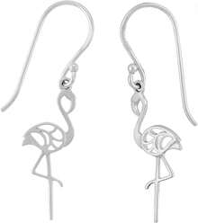 Boma Jewelry Sterling Silver Flamingo Dangle Earrings - 1 - View 8