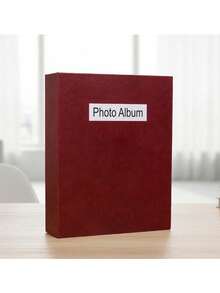 1本仿皮6英寸200页相册，卡片收藏册