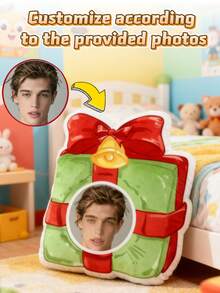 1pc Customized Photo Pillow - Personalized Couple Gift With "I Love My Best Friend" Design, Anniversary, Christmas, Thanksgiving, Valentine's Day Home Decor