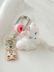 New Bag Charm Fashion Metal Mask Pendant Keychain Vibrant Plush Charming Accessories Clothing Decoration Close Friend Gift Key Chain Gifts For Women Stocking Stuffers Teacher Gift Sister Gifts Keyring Car Key Chain Travel Accessories