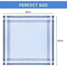 Pauelos Hombres Bolsillos, Handkerchiefs Set de Negocios y Informal, Algodn Pauelo Traje Hombre Cmodos y Suaves, Pauelos de Tela Regalo para Hombres - B - Ver 3