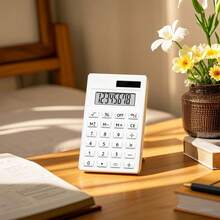 8-Digit Classic Black & White Calculator, - Memory, Square Root, Solar Powered, Suitable For Office, Finance, Student Work, Home Accounting, Practical Tool To Improve Efficiency, Simple & Durable, High Cost-Performance - Multicolor - View 7