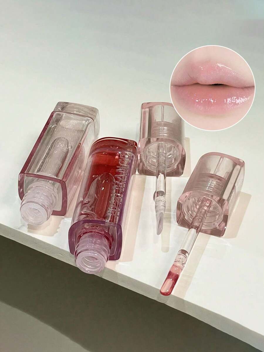 HERORANGE Shiny Lip Oil - Translucent Glossy, Moisturizing, Prevents Dryness - Multicolor - View 1