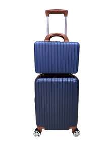 Carry-On Suitcase With Anti-Theft Zipper! - 寶藍色 - 查看 13