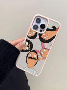 Bobs Burgers Family Fun Element-Design Phone Case, Suitable For IPhone Models 16, 15, 14 Pro Max, 13, 12, 11, XR, XS Plus Phone Cases, Made Of TPU Silicone Material, Providing Shock And Drop Protection, With Drop Protection Function, And Has A Very Good Hand Feel. It Is The Most Suitable Gift For Family, Friends, And Loved Ones. - Pink LB33 - View 3