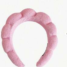 1pc White Headband, Makeup Facial Headband, Cleansing Headband, Turban Headband, Soft Headband, Suitable For Women & Girls, Fashionable Accessory, Great Gift,Skincare Headband,Beauty,Skin Care Products,Spa,Self Care,Skin Care Tools,Face Care,Esthetician Supplies,Skin,Face Wash,Facial - 白色 - 查看 9