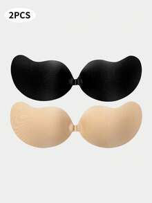 4/2/1 Pcs Sticky Silicone Backless Bras, Invisible Bras, Reusable, Front Closure, Bust Enhancing - Skin-Friendly Cups, Fits A-D Cups, Suitable For Summer Dresses/Backless Gowns - Multicolor - View 16