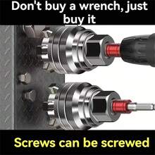 Professional Adjustable Socket Wrench Set - Metal Structure, Baked Paint Surface, Industrial Tools, Efficient Screw And Nut Removal, Suitable For DIY Enthusiasts And Professionals