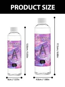 240ml/500ml 1:1 AB Epoxy Resin Glue, Clear Epoxy Resin, No Yellowing, Self-Leveling High Gloss, Suitable For Jewelry Making, Arts, Crafts, River Table Epoxy Resin Kit - Epoxy Resin - View 2