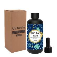 500g/200g/100g Transparent Hard UV Resin, Upgraded Formula, Fast UV Curing, Suitable For Jewelry Making, Crafts Decoration, Hard Clear Adhesive, Activated By Sunlight - Multiple Specifications - View 11